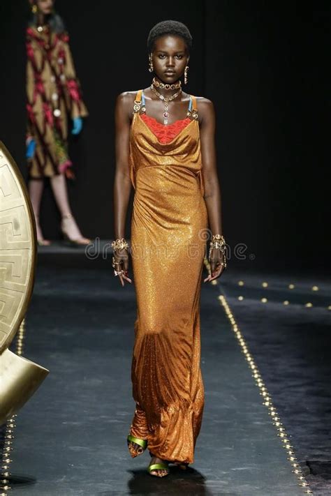 adut akech versace|ADUT AKECH x VERSACE .